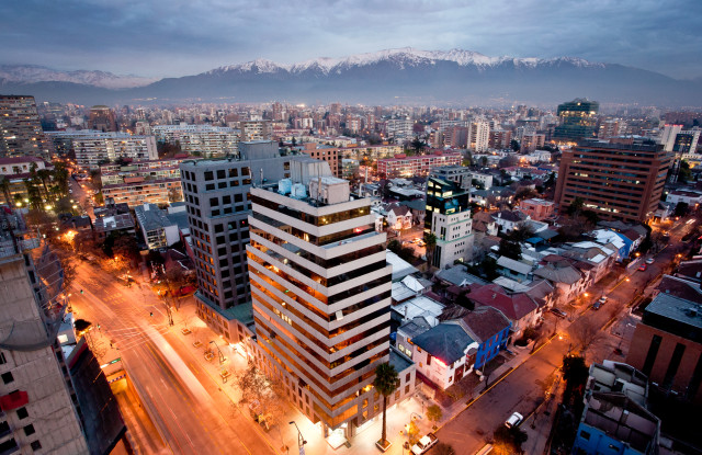 Santiago from a birds eye view.